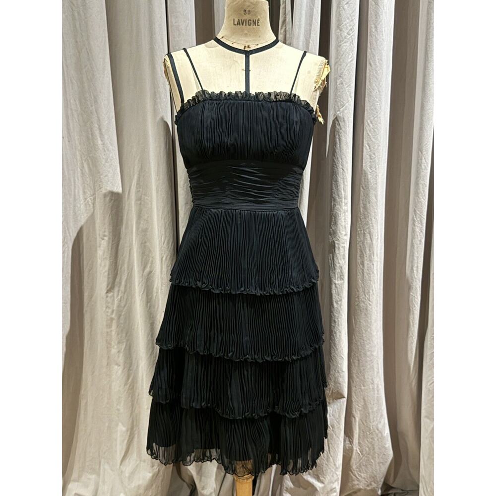 Vintage 60’s Suzy Perette Silk Cocktail Dress XS 0-2